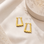 Anti Tarnish Loop Earrings – Pattern 2