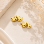 Joint Hearts Anti Tarnish Earrings