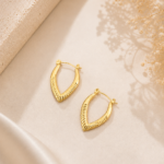 Anti Tarnish Loop Earrings – Pattern 3