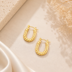 Anti Tarnish Loop Earrings – Pattern 4