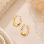 Anti Tarnish Loop Earrings – Pattern 5
