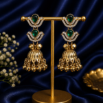 Ziva Kashmiri Jhumka – Dark Green