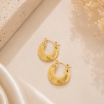 Anti Tarnish Loop Earrings – Pattern 8