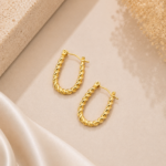 Anti Tarnish Loop Earrings – Pattern 9