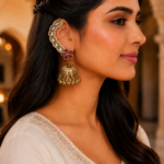 Aarika Kashmiri Ear Cuff Jhumka – Purple