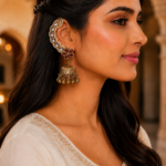 Aarika Kashmiri Ear Cuff Jhumka – Red