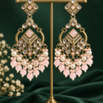 Nalini Kundan Earrings – Light Pink