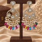 Falguni Multicolour Kundan Earrings