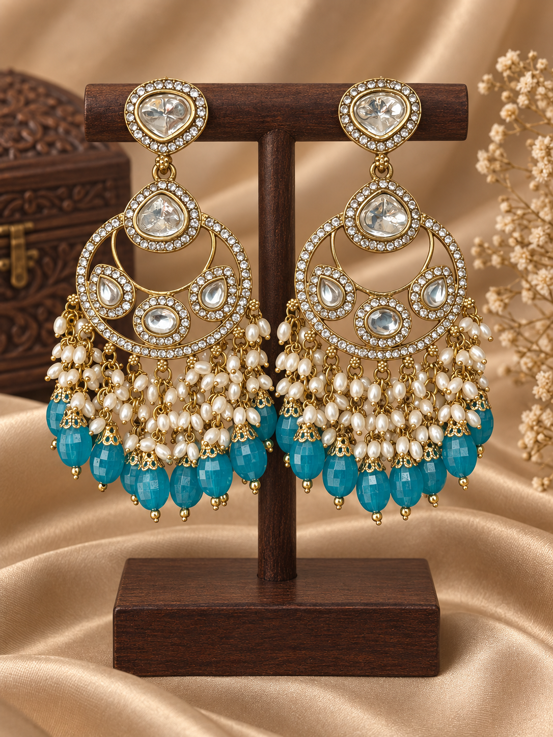 ChatGPT-Image-Sep-11-2026-02_33_37-PM.png Falguni Teal Blue Kundan Earrings - Image 1
