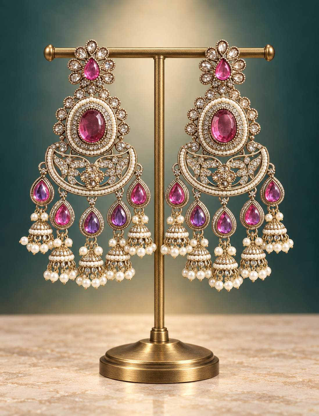 ChatGPT-Image-Sep-12-2026-03_38_25-PM.png Nupur Wine Kundan Chandbali Earrings - Image 1