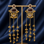 Reem Kashmiri Ghungru Earrings – Purple