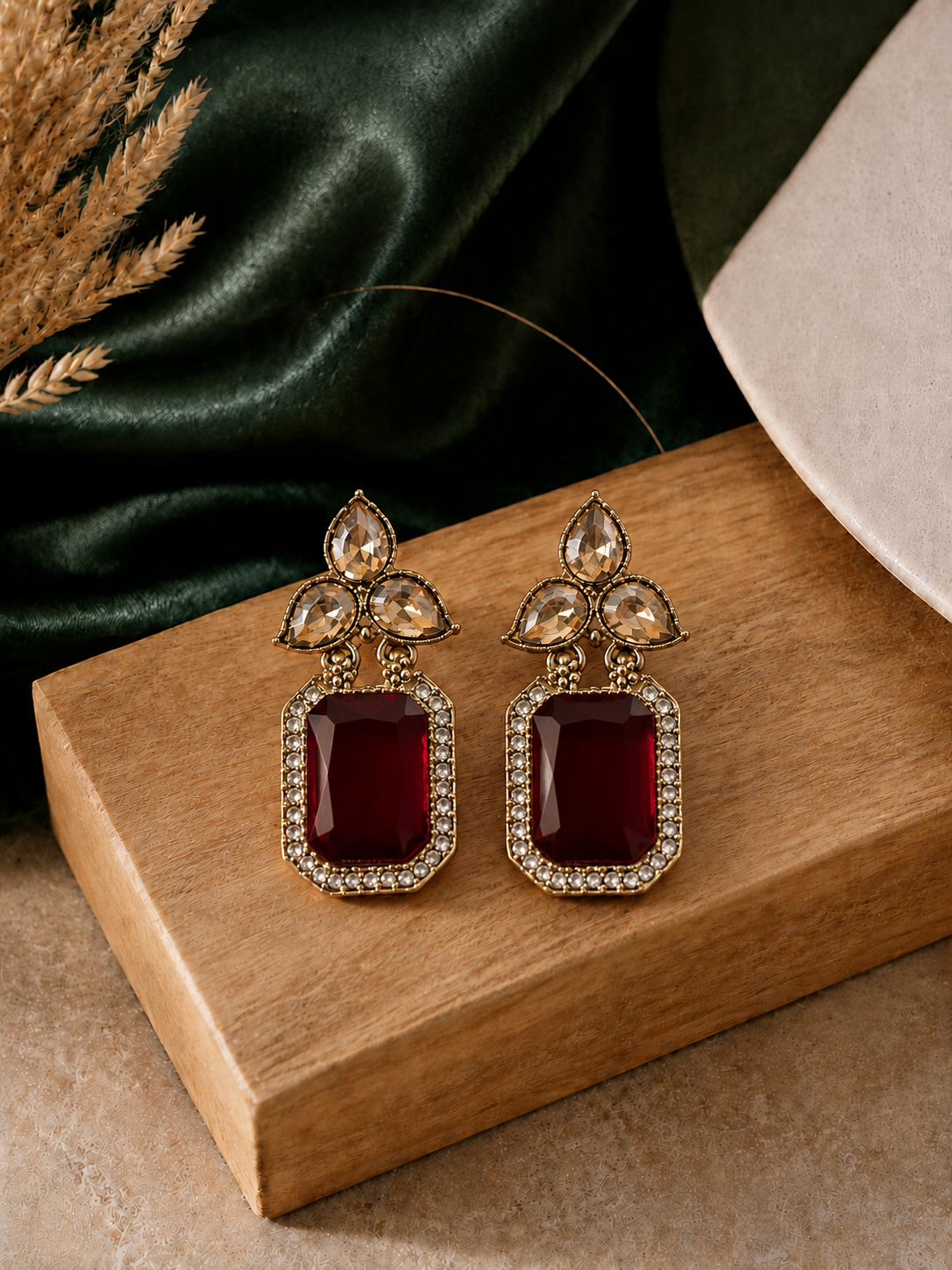ChatGPT-Image-Sep-4-2026-04_01_39-PM.png Aarini Red Kundan Stud Earrings - Image 1