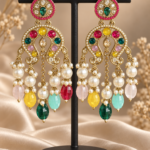 Apoorva Unique Lightweight Kundan Earrings – Multi