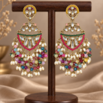 Niyati Multi Kundan Chandbali Earrings