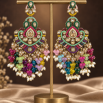 Damini Multi Kundan Chandelier Earrings