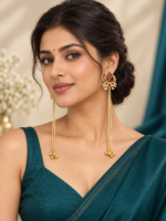 Ahana Kashmiri Ghungru Brass Earrings – Ruby