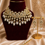 Binny Premium Kundan Jewellery Set – White