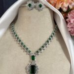 Nita Ambani Inspired American Diamond Set – Green