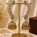 Aarika Kashmiri Ear Cuff Jhumka – Mint Green