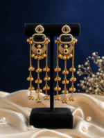 Reem Kashmiri Ghungroo Earrings – Black - Image 2