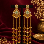 Niharika Kashmiri Ghungroo Earrings – Mint Green