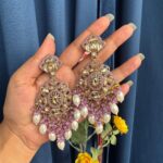 Purnima Premium Earrings – Lavender