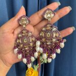 Purnima Premium Earrings – Purple
