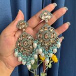 Purnima Premium Earrings – Light Blue