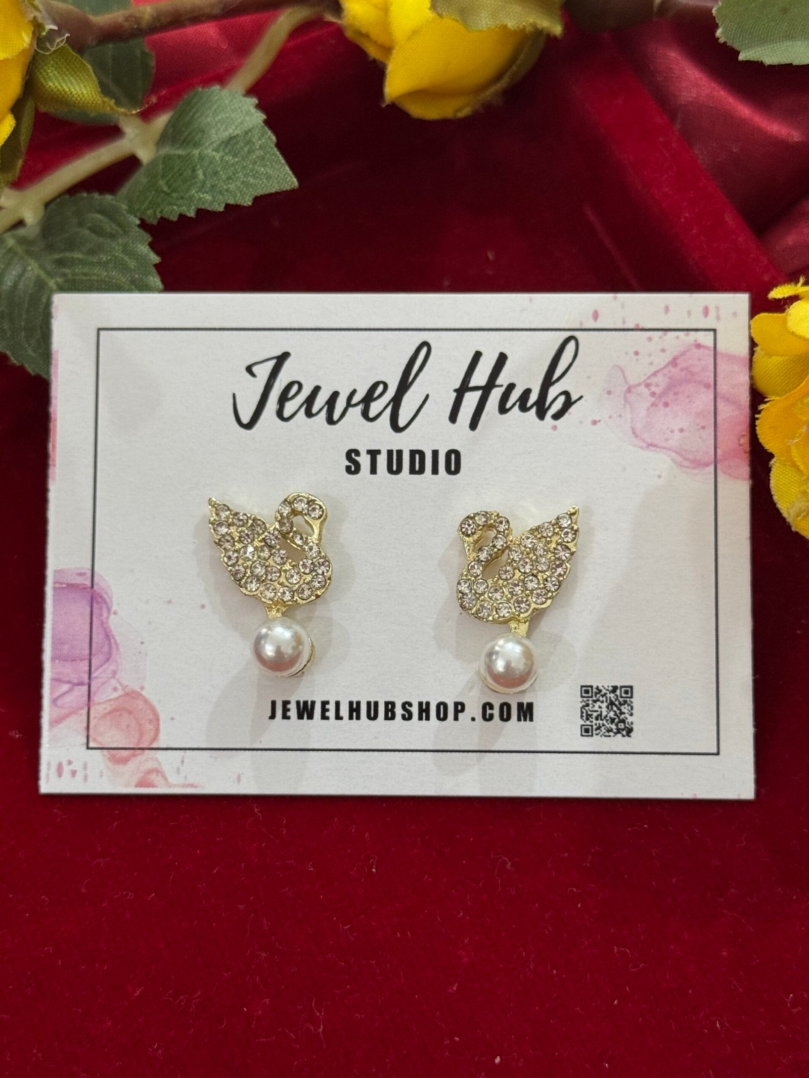 Photo-01-06-25-3-50-33-PM-scaled-1.jpg Swan Stone Earrings - Image 1