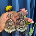 Sanya Kundan Earrings – Wine
