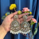 Sanya Kundan Earrings – Light Green