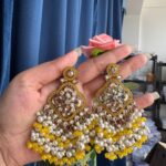 Nitya Premium Earrings – Yellow
