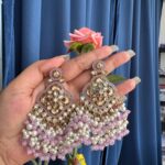 Nitya Premium Kundan Earrings – Lavender