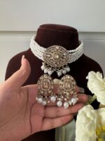 Reena Pearl Choker Set – Golden