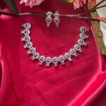 Anvesha American Diamond Set – Mint Green