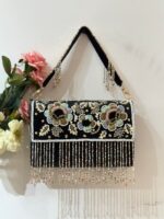 Exclusive Designer Tassel Bag – Black