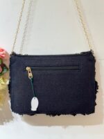 Boho Tassel Bag – Black - Image 2