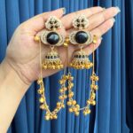 Sunehri Kashmiri Earrings – Black