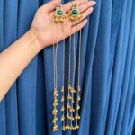 Ruhani Kashmiri Long Earrings _ Multi