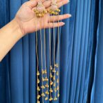 Ruhani Kashmiri Long Earrings – Light Pink