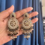 Jasmeen Premium Earrings – Black