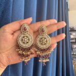 Jasmeen Premium Earrings – Purple