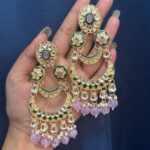 Dipali Kundan Earrings – Lavender
