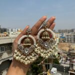 Sameeksha Ethnic Earrings – White