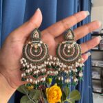 Disha Premium Earrings – Dark Green