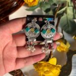Premium Brass Earrings – Green