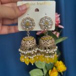 Rakshita Kundan Jhumka – Yellow