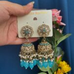 Rakshita Kundan Jhumka – Light Blue
