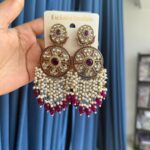Tanishqa Premium Ethnic Earrings – Purple