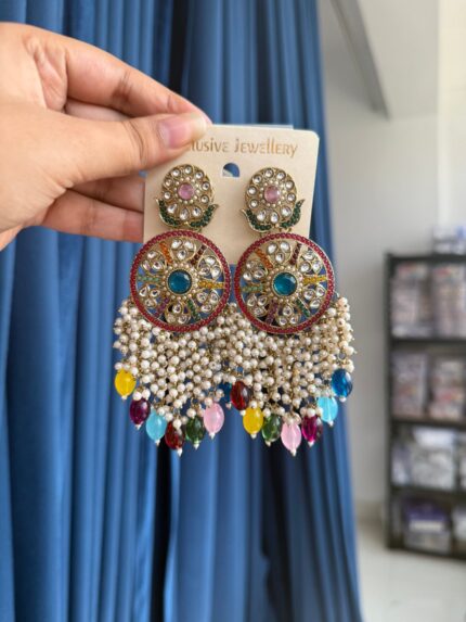 Tanishqa Premium Ethnic Earrings – Multi